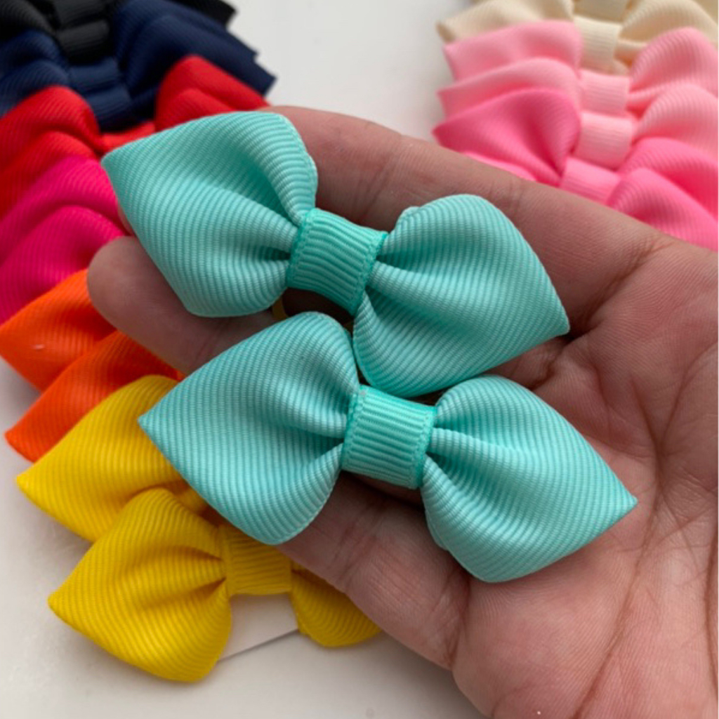 Kit Com 12 Pares De Laços Pet Elástico Petshop Lacinhos Cachorro