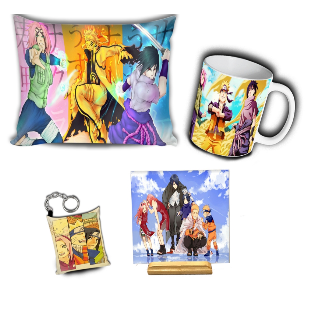 Mega Kit Naruto Uzumaki Sakura Haruno Sasuke Uchiha Anime