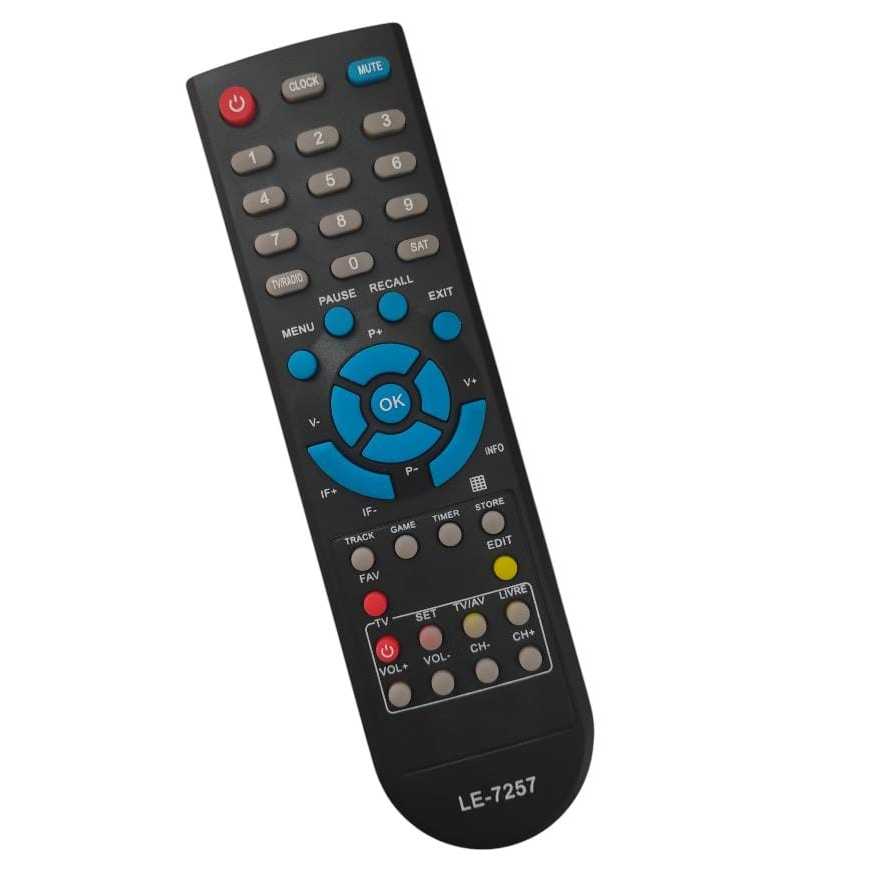 CONTROLE REMOTO PARA RECEPTOR BEDIN SAT BS6000 CROMUS CAD-1000 TV FREE LE-7257 FBG-9033