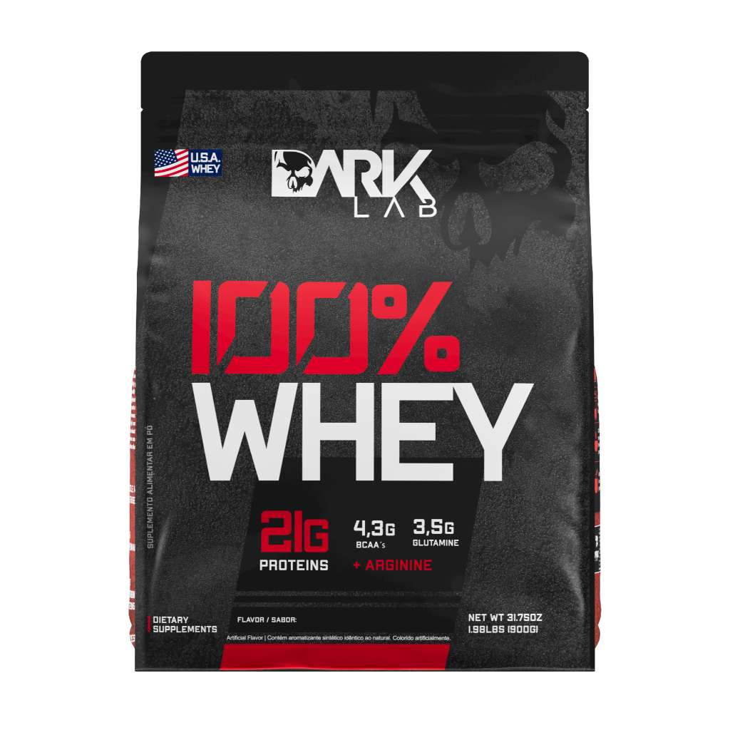 Detalhes do Kit 100% Whey Refil 900G + Creatina 100% Pura 300g - Dark Lab