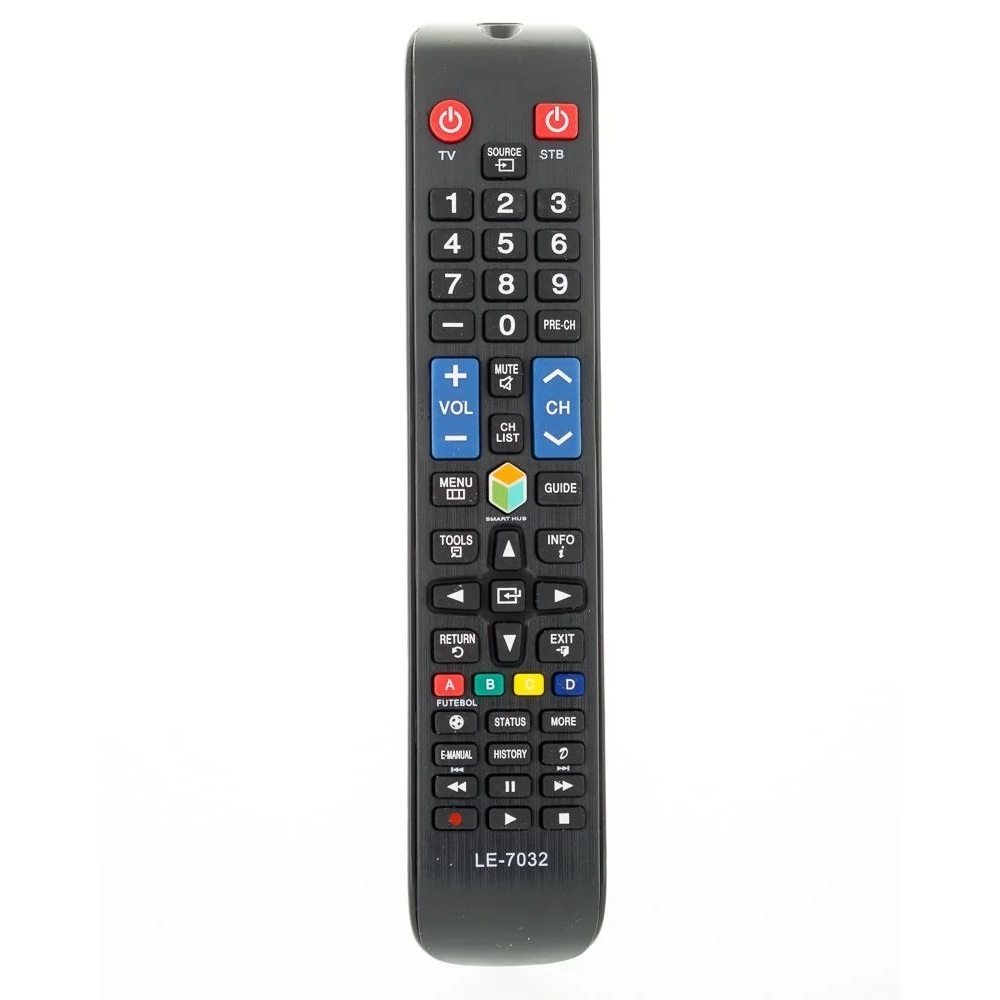 Controle Remoto Universal Compatível com SmarTV  3D LED Samsung Botao Futebol Smart Hub 7032