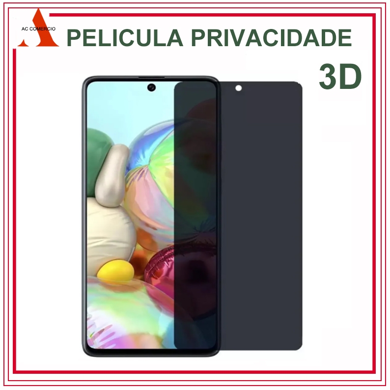 Película 3D Vidro Temperado Privacidade Anti Spy Para Nova Modelo Galaxy A14 A15 A16 A06 A04 A56 A26 A36 A05S A55 A25
