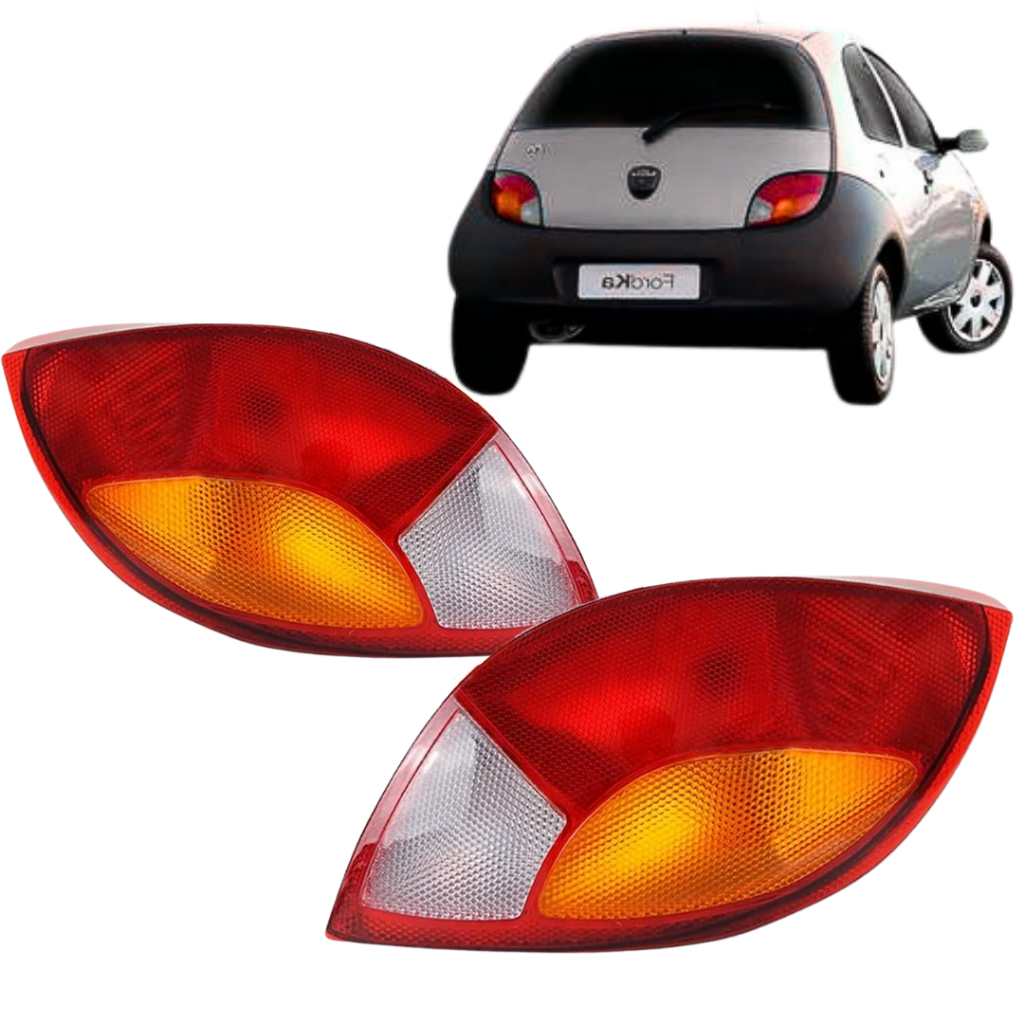 Lanterna Traseira Ford Ka 1997 1998 1999 2000 2001 Tricolor Acrilica