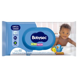 Kit Com 3 Lenços Umedecidos BabySec Ultra Fresh Galinha Pintadinha em Oferta na Shopee