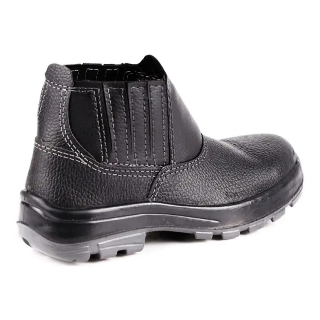 Bota Segurança Masculina Fort Line Botina Epi Preto Com Ca  com biqueira de pvc