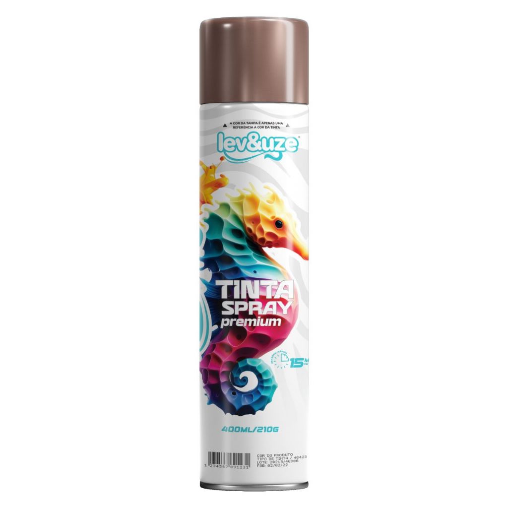 SPRAY METALICO ROSE GOLD OLD 400ml - LEV&UZE em Oferta na Shopee