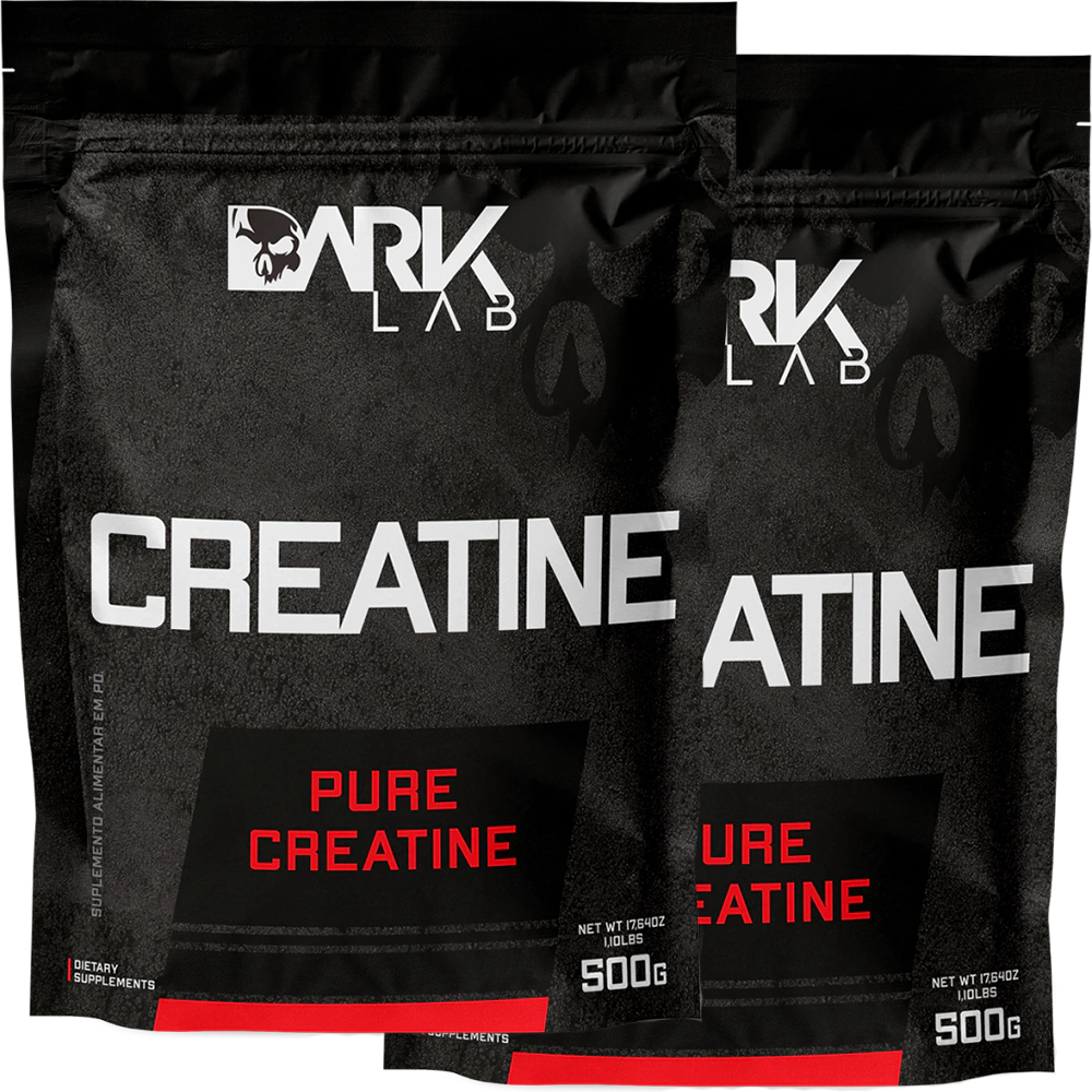 Kit 2x Creatina Monohidratada Pura Refil 500g Dark Lab - Health