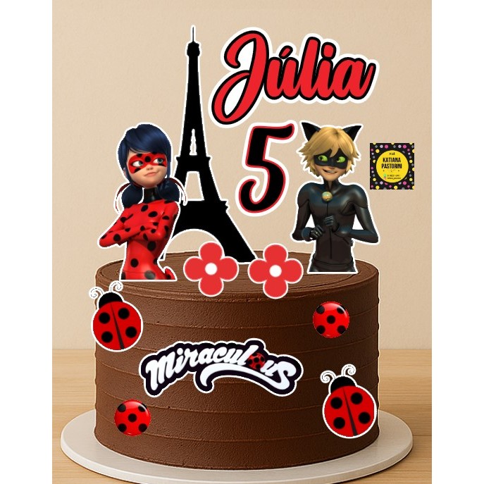 Bolo Miraculous Ladybug Topos: Onde Comprar | BuscaProdutos
