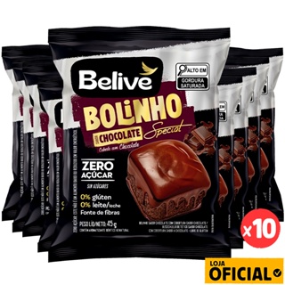 Bolinho de Chocolate com Cobertura Sem Glúten Sem Açúcar Sem Leite Special Belive em Oferta na Shopee