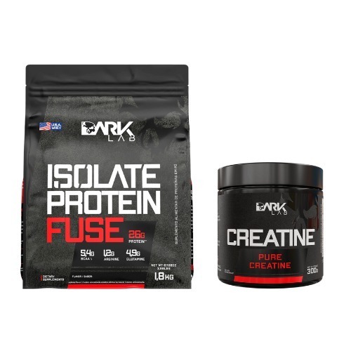 Kit Whey Protein Fuse Isolate Fuse 1,8kg + Creatina Monohidratada Pura 300g Dark Lab - Health