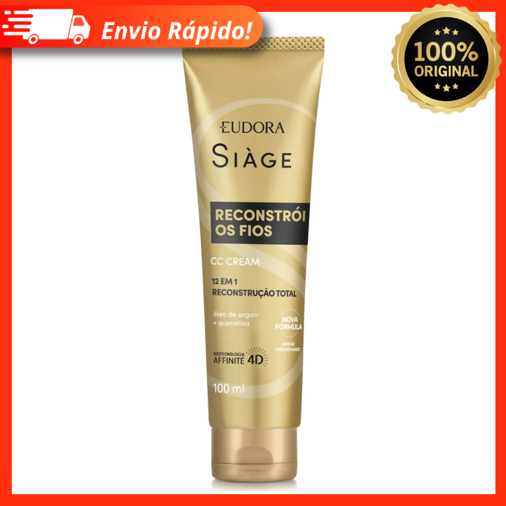 CC Cream Siàge Reconstrói Os Fios 100ml - Reconstrução Total - Eudora