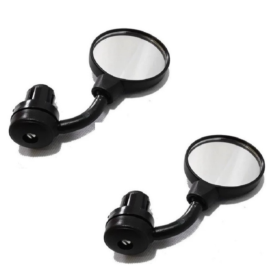 Retrovisor De Bike Espelho Bar End Ponta De Guidão Pequeno Bicicleta Estilo