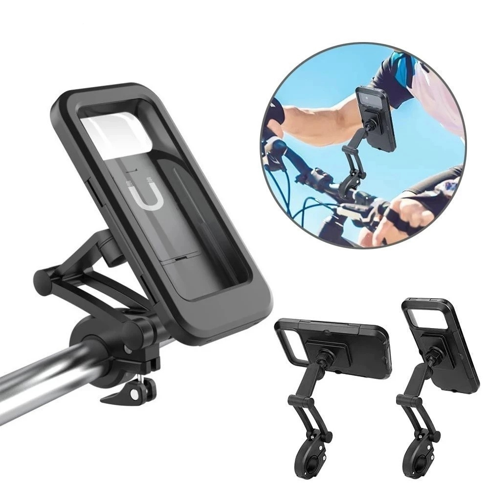 ⭐ Suporte De Telefone ⭐ Para Guiador De Bicicleta Motocicleta Design À Prova D'água 6.7 Polegadas