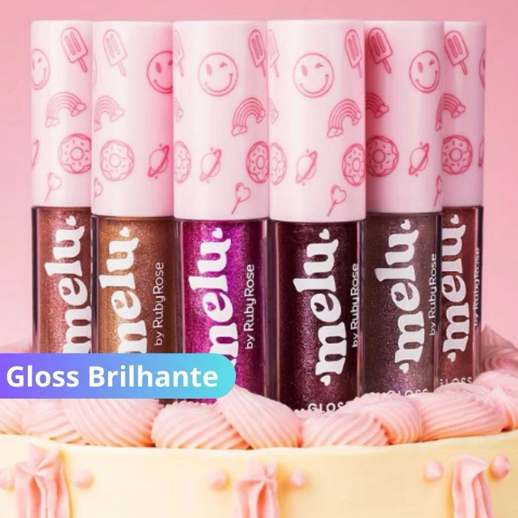 Gloss Labial Brilhante Melu By Ruby Rose - Novas Cores em Oferta na Shopee