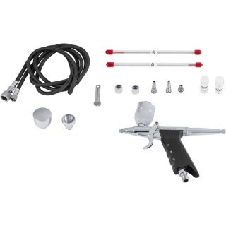 Aerógrafo Vonder Profissional 16 Peças Kit Completo para Micropintura Retoques Culinária Maquiagem