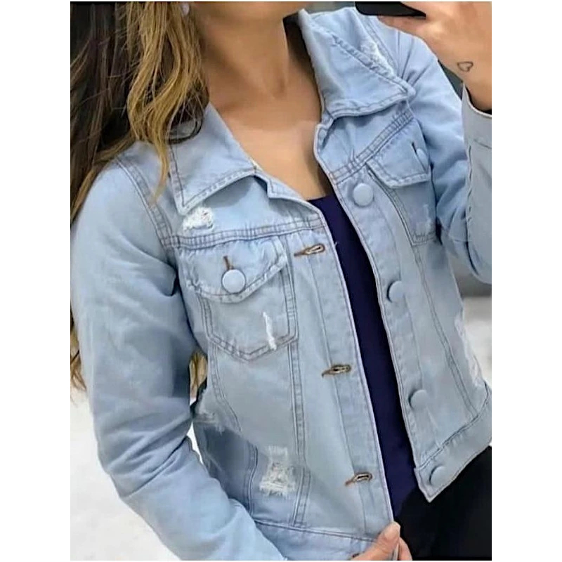 Jaqueta Jeans Feminina