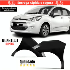 Paralama Dianteiro C3 2013 2014 2015 a 2020 Ds3 2012 a 2015 PARALAMA PARA-LAMA PARA LAMA CURVAO