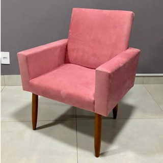 Poltrona Decorativa Cadeira Escritório Suede em Oferta na Shopee