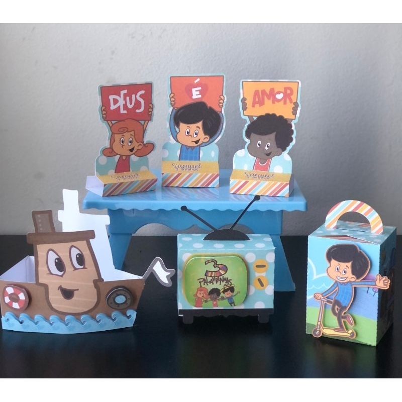 Caixinhas 3 Palavrinhas Personalizada , Só um Bolinho , Mesversário Aniversário, Decoração, Lembrancinha,PEGUE E MONTE