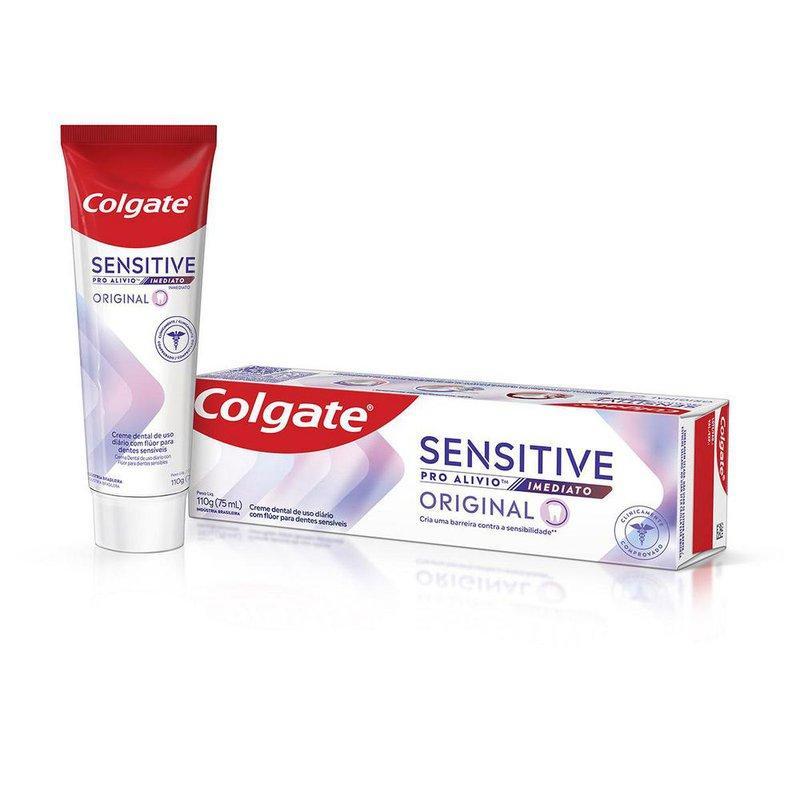 Creme Dental Para Sensibilidade Colgate Sensitive Pro Alívio Original 110g em Oferta na Shopee