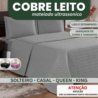 Manta Cobre Leito Avulso Slim Modelos Liso e Estampado - Solteiro - Casal - Queen - King em Oferta na Shopee