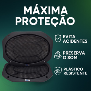 Tela Alto Falante 6x9 Polegadas Classica Par Grade Proteção Automotiva Hexagonal 69 Plastico Retro em Oferta na Shopee