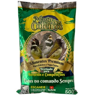 Ração do Mago dos Coleiro - Ração Premium para Coleiro e Papa Capim 500g (Para Torneios e Competições) em Oferta na Shopee