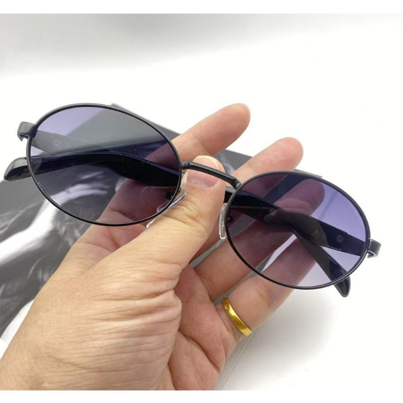 Óculos de sol unissex ovais, armações de metal mais vendidas JK2433s