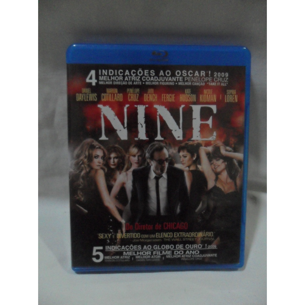 DVD BLUE RAY FILME NINE 2009 FERGIE KATIE HUDSON PENELOPE CRUZ DANIEL DAY LEWIS JUDIE DENCH SOPHIA LOREN