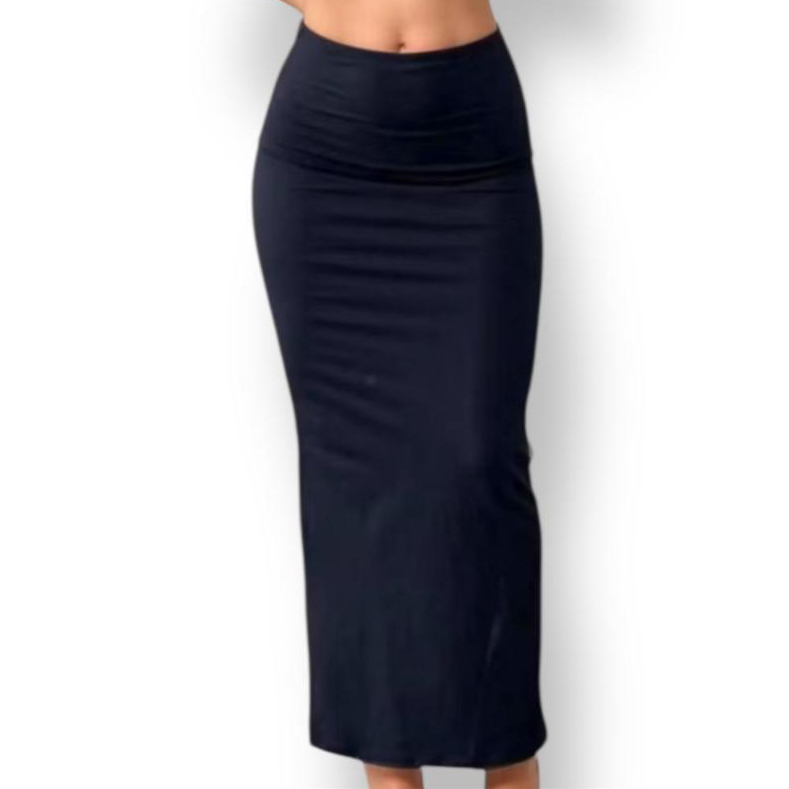 Saia Longa Justa Gringa Suplex Cós Alto Tubinho Blogueira Gringa Tendência Moda Gringa Pinterest Inverno em Oferta na Shopee