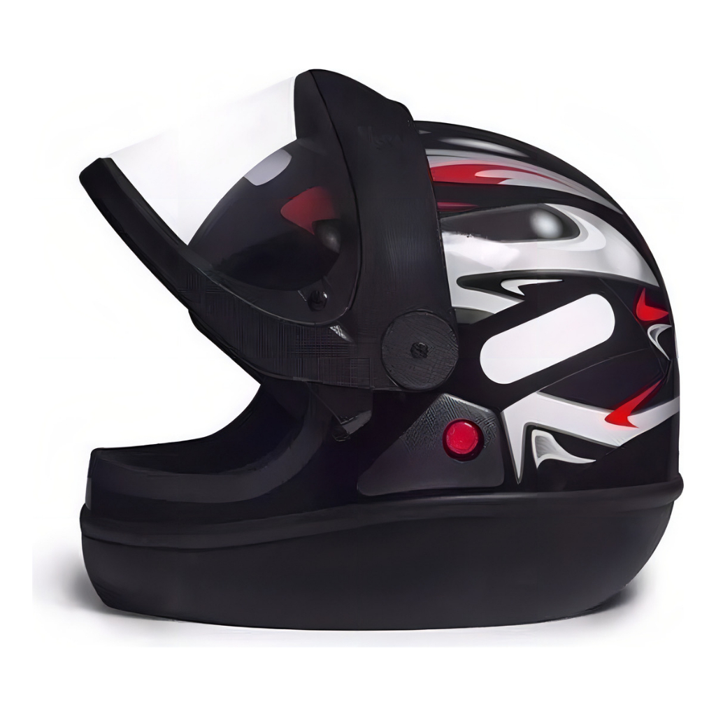 Capacete Moto Masculino Taurus San Marino Preto Grafic