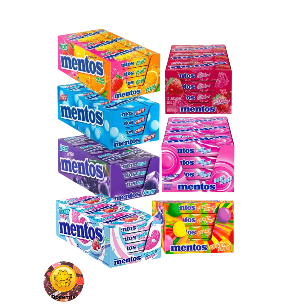 Bala Mentos Slim Box Diversos Sabores c/12un - Perfetti em Oferta na Shopee
