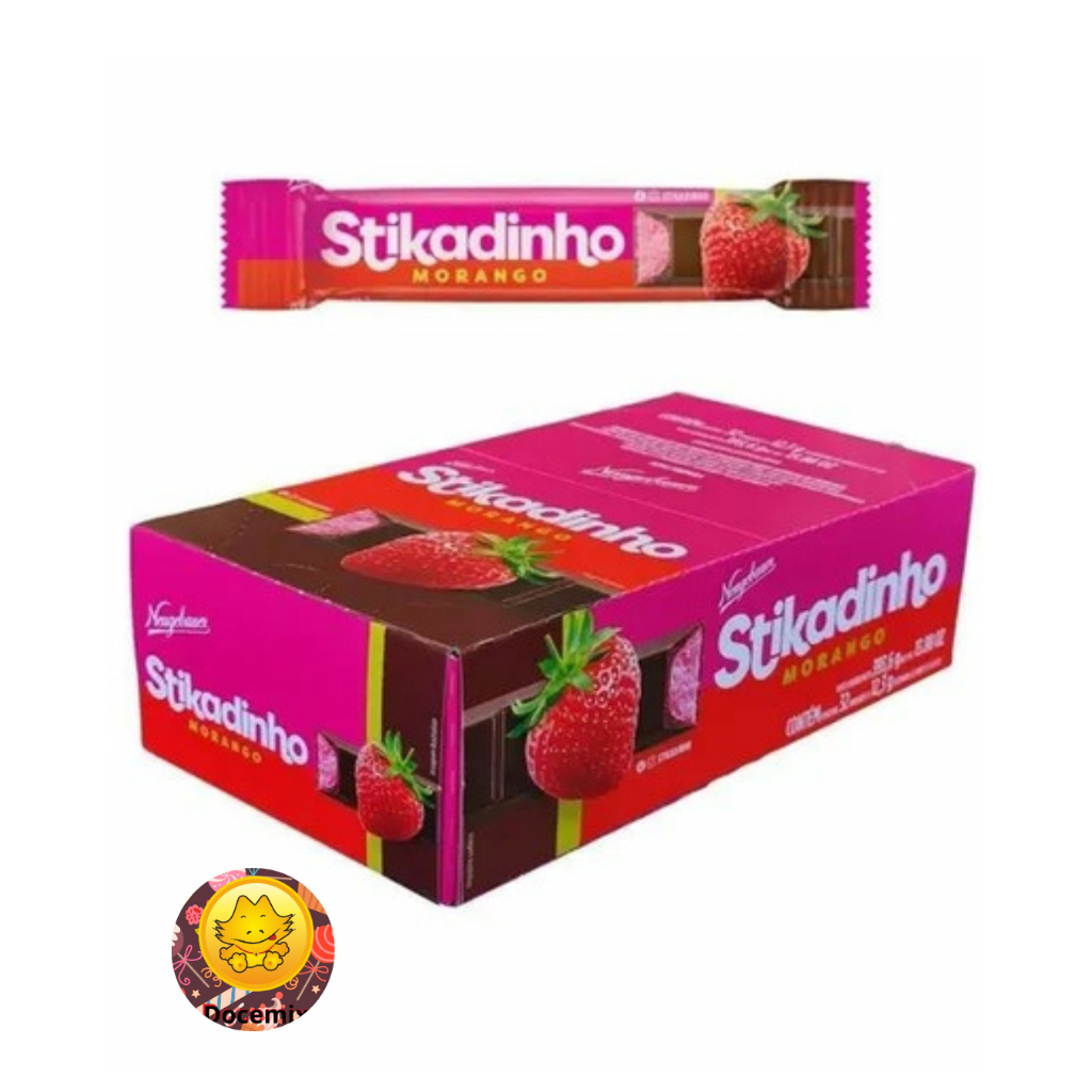 Chocolate Stikadinho 12,3gr Com 32un - Neugebauer em Oferta na Shopee
