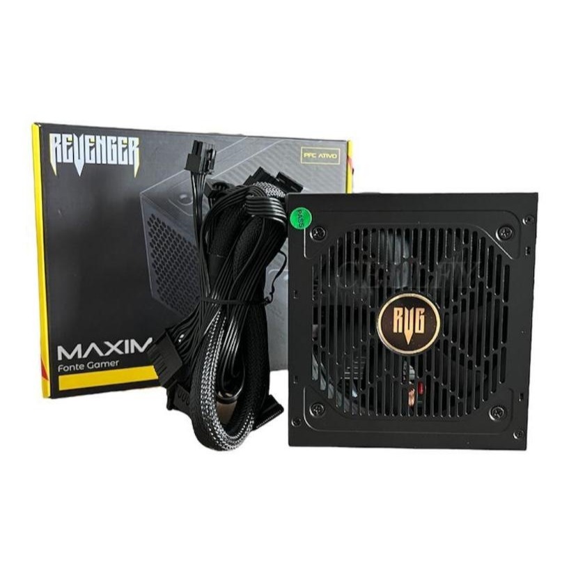 Fonte Alimentação Gamer 650w 80plus Bronze Silencioso Cor Preto