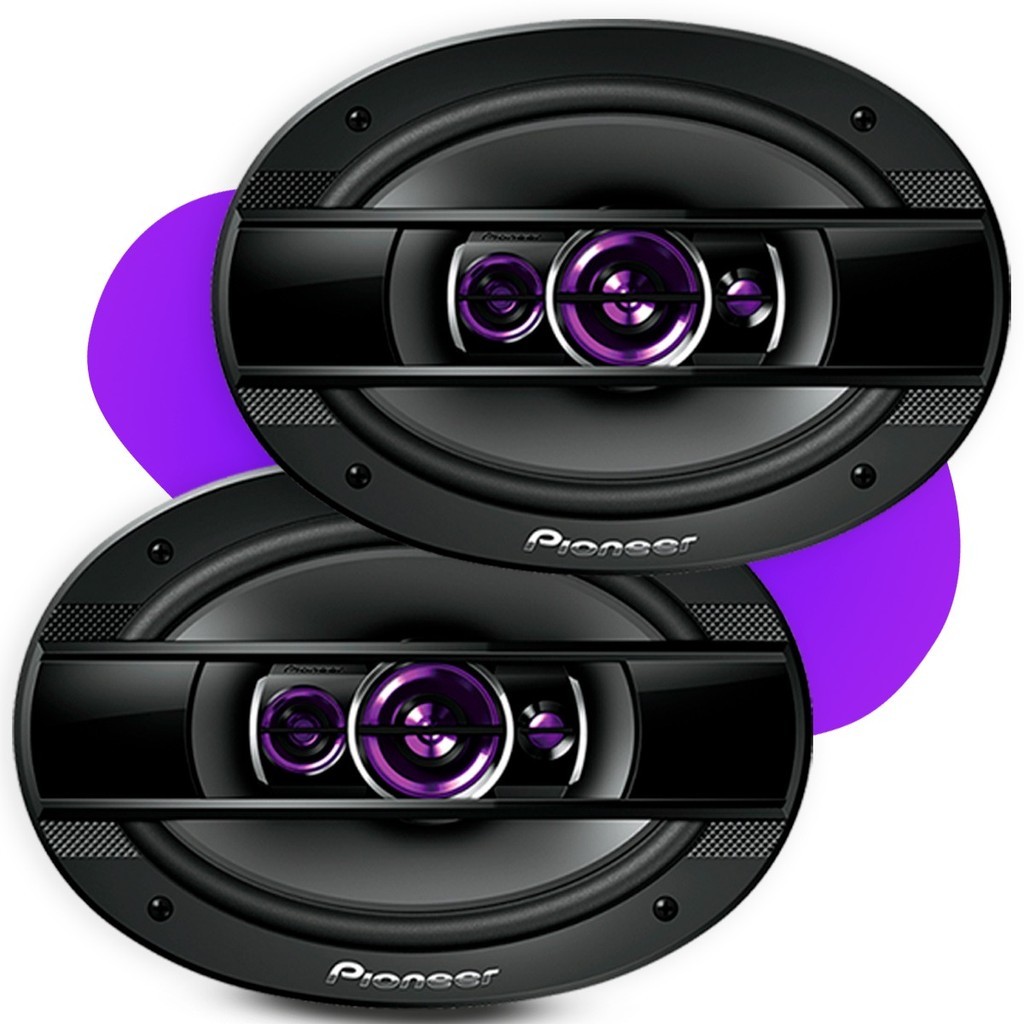 Par De Alto Falantes Pioneer Quadriaxial TS-6960BR 100w Rms.