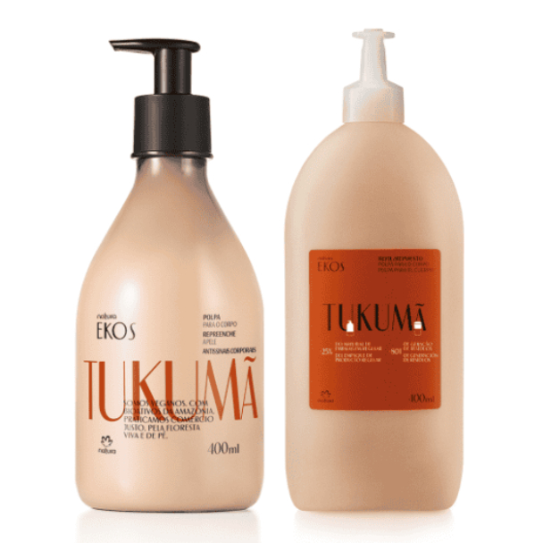 Kit Polpa Desodorante Hidratante para o Corpo Ekos Tukumã com Refil 2 un de 400 ml