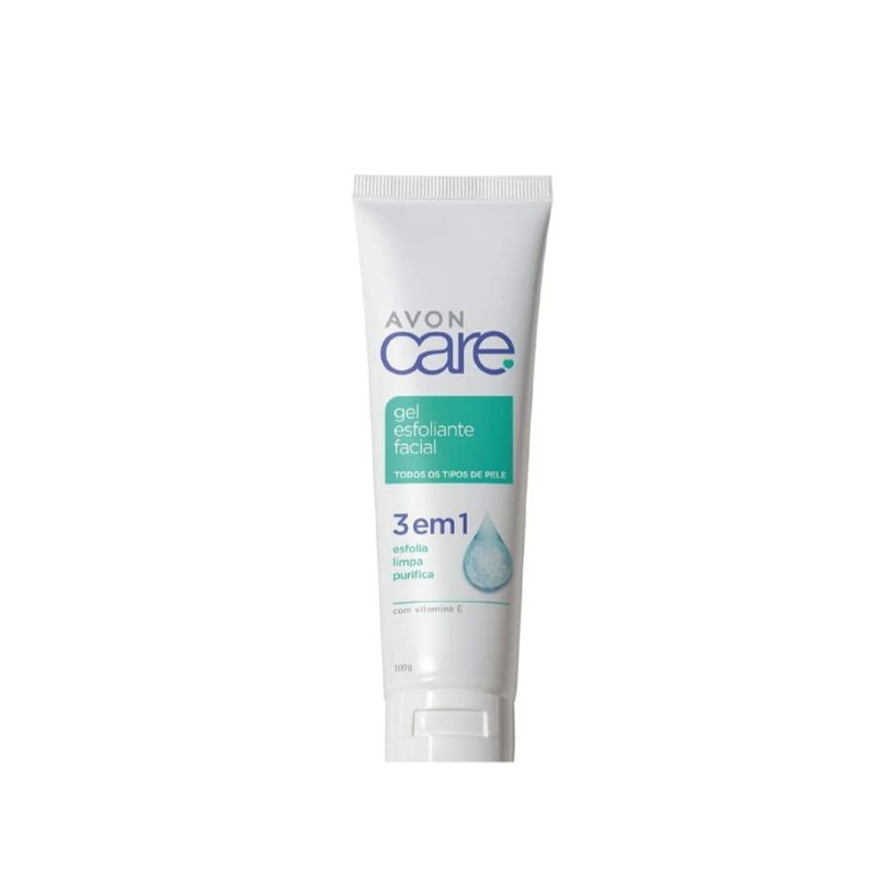 gel esfoliante facial para todos os tipos de pele avon 3 em 1 esfolia limpa e purifica 100g