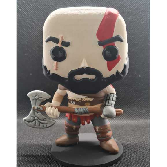 Boneco Colecionável Kratos Figura de ação - Impressão 3d