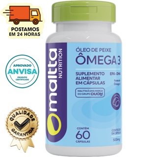 Ômega 3 - Óleo de Peixe - 60 Cápsulas 500mg - Duom em Oferta na Shopee