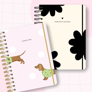 Caderno COLEGIAL personalizado com nome Vários temas minimalista 90 folhas Part.1 em Oferta na Shopee