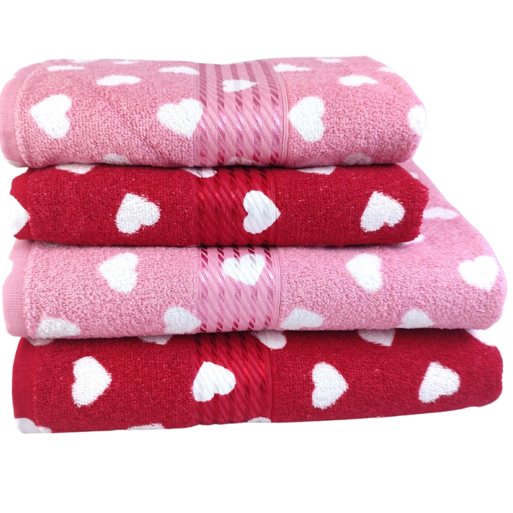 Jogo Toalha de Banho e Rosto 4 Peças 100% Algodão Prisma Dohler Super Macia