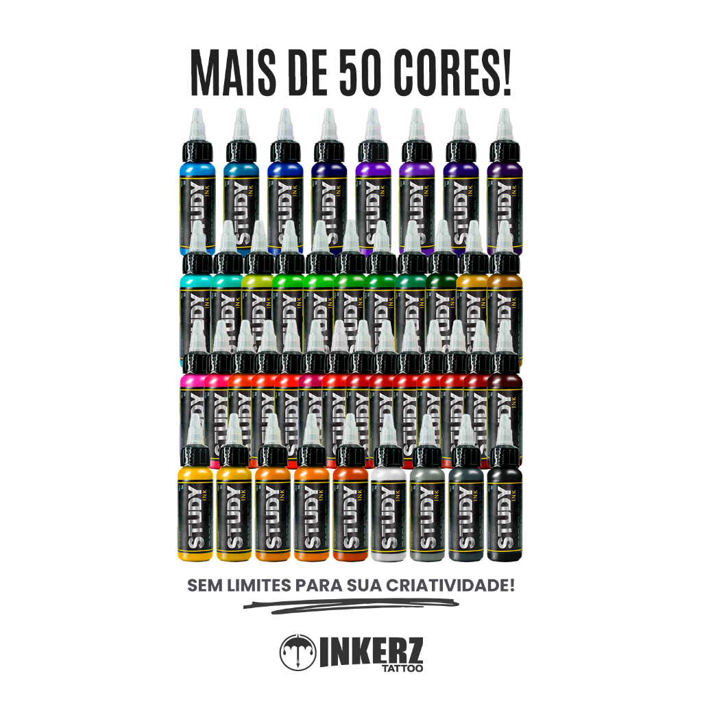 Tinta Study Ink 30 Ml Cores Variadas Tattoo Estudos em Oferta na Shopee