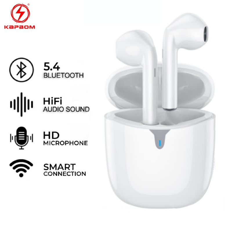 Fone de Ouvido Sem Fio KAPBOM KA-792 Com Cancelamento De Ruído Bluetooth Pop-Up para iOS e Android
