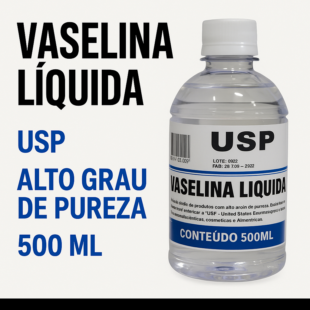 Vaselina Líquida Usp Farmacêutica Incolor Sem Cheiro pura 500 ml em Oferta na Shopee