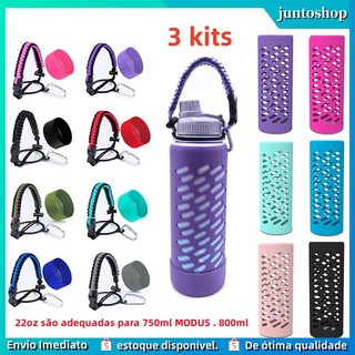 kit de três itens 22-40oz Capinhas de Silicone para Garrafas de Água de 22oz são adequadas para 750ml800ml Antiderrapant