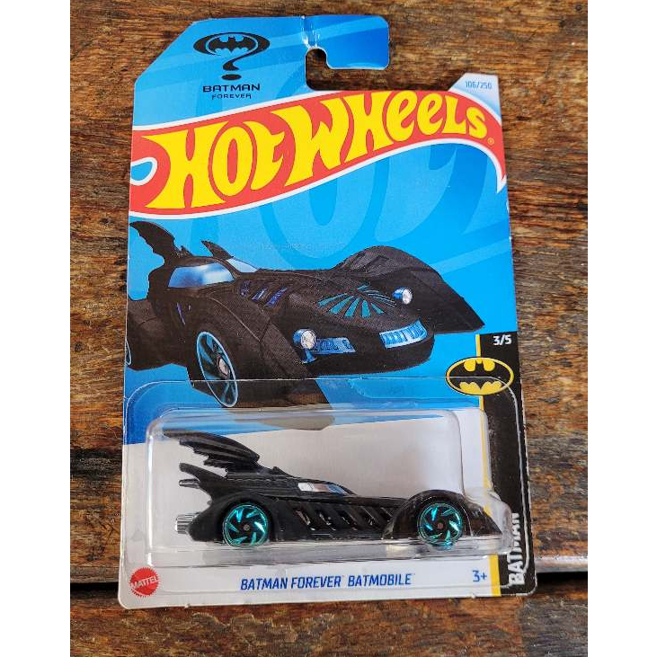 Hot Wheels - Batman Forever Batmobile Preto - Batman "T-Hunt" 2024 (Lacrado*) - Mainline 1:64