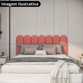 KITs KIT CABECEIRAS MODULAR DECORATIVA ESTOFADAS NUVEM CAMA BOX SOLTEIRO CASAL QUEEN KING em Oferta na Shopee