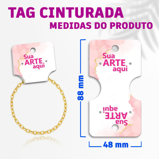 [Digital.Gráfica] 240 Un. I TAG CINTURADA I CORRENTES, PULSEIRAS E BRINCOS I PERSONALIZADAS em Oferta na Shopee