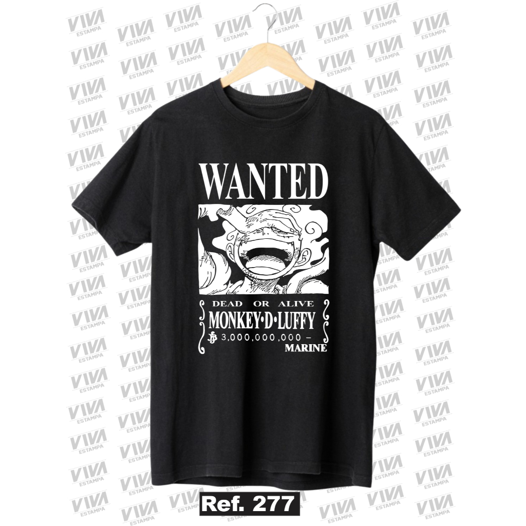 Camisa Camiseta 100% Algodão Unisex Geek Anime One Piece Luffy Gear 5 Envio Rápido Estampa Digital