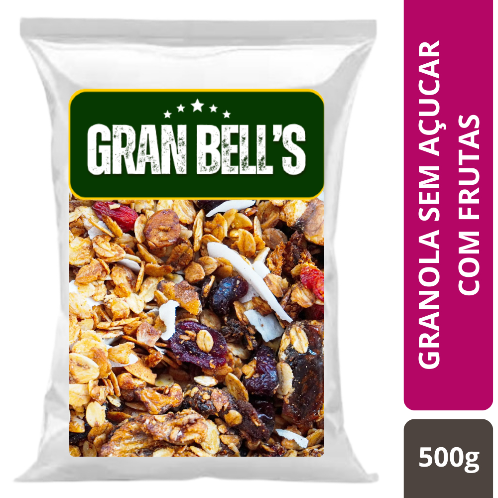 Granola Sem Açucar com Frutas GRAN BELL'S 500g